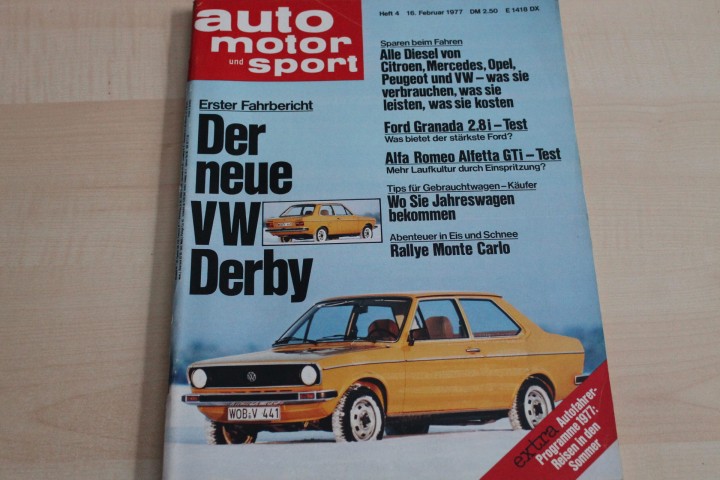 Deckblatt Auto Motor und Sport (04/1977)